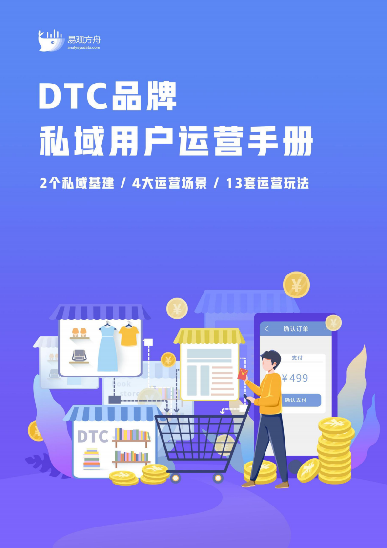 DTC品牌私域用户运营手册：2个私域基建、4大运营场景、13套运营玩法-易观方舟.pdf 第1页