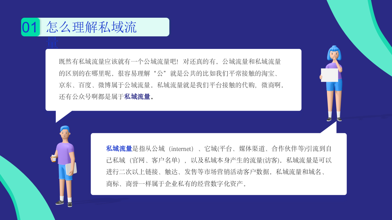 如何打造私域流量&mdash;&mdash;新媒体运营ppt模板.pptx 第4页