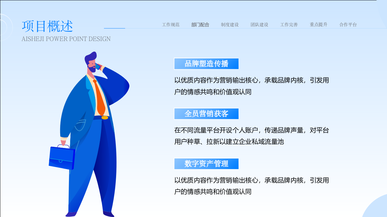 极简几何商务蓝年终总结汇报ppt模板.pptx 第5页