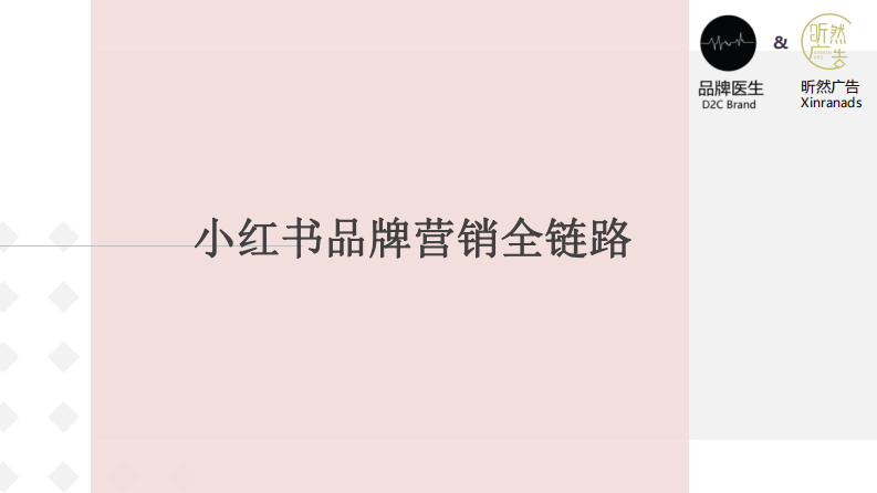 小红书品牌营销全链路 第1页